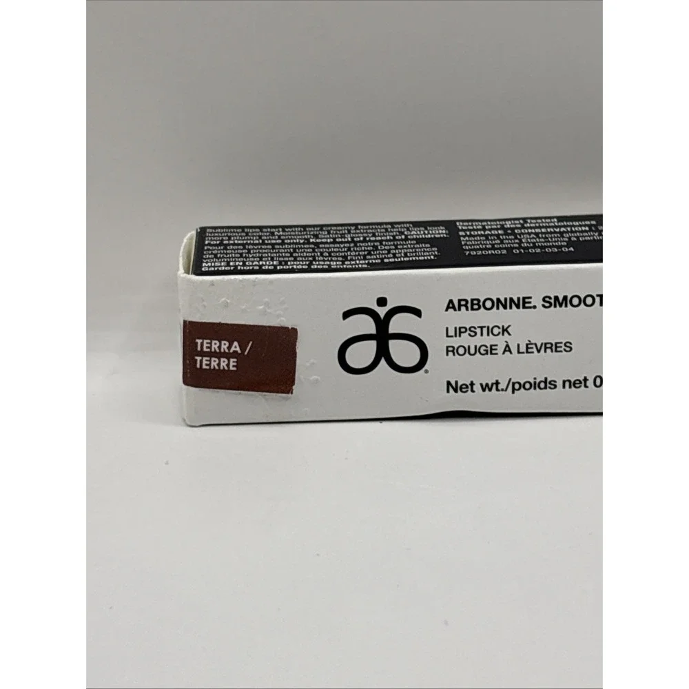Arbonne Smoothed Over Lipstick Rouge A Levres Shade TERRA, 4.9g NEW IN BOX
